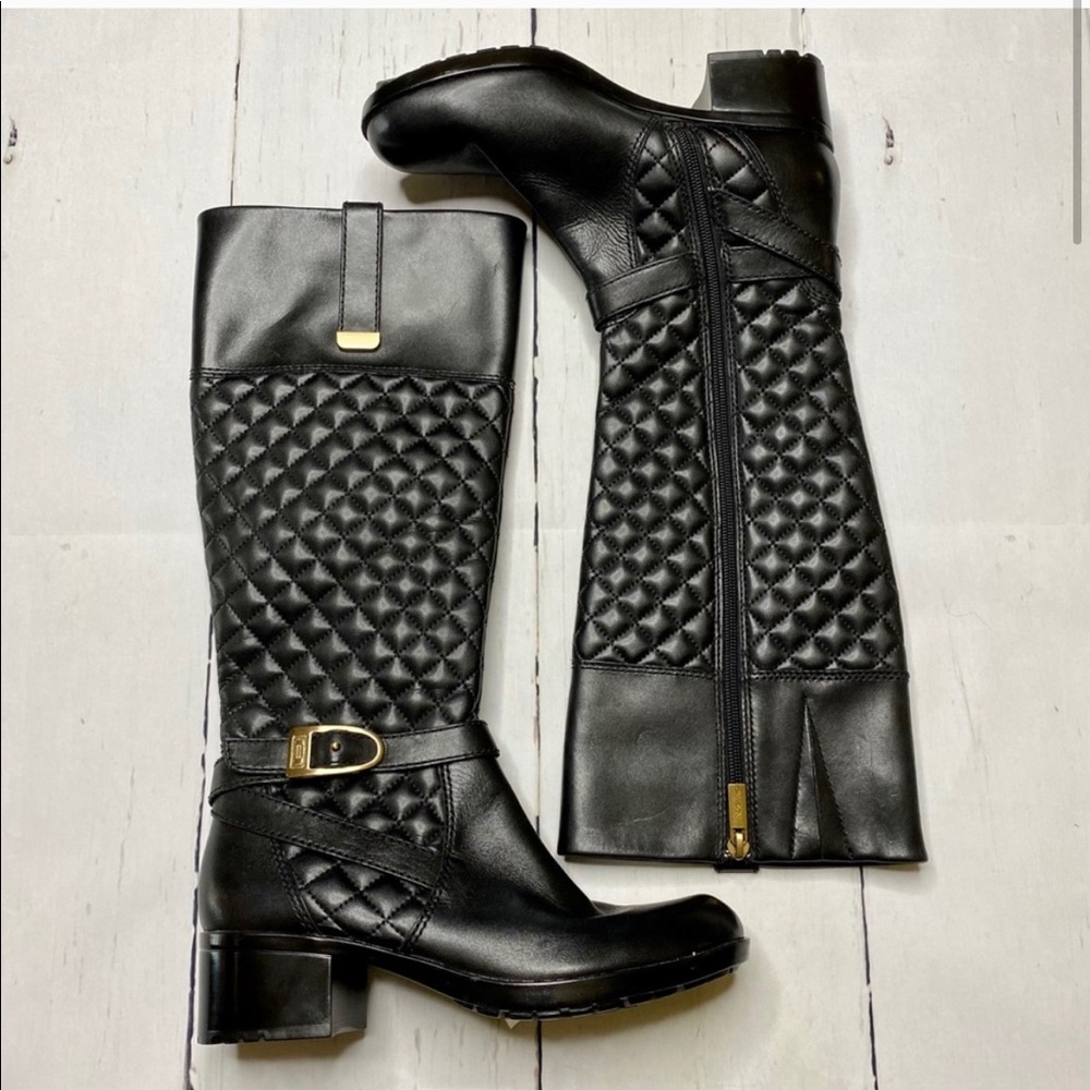 Bandolino quilted wide calf riding boots. NWOT - Picture 4 of 8